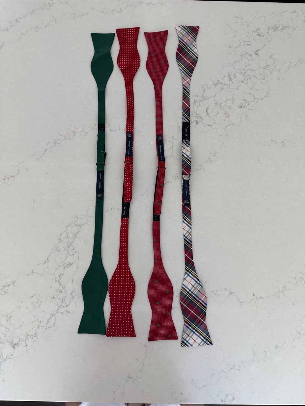 Men's Self-Tie Bow Ties - Red, Green, Plaid, Christmas Trees